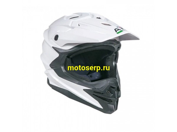 Купить  Шлем Кросс AiM JK803 белый глянцевый XL (шт) (AIM 803-007-XL купить с доставкой по Москве и России, цена, технические характеристики, комплектация фото  - motoserp.ru