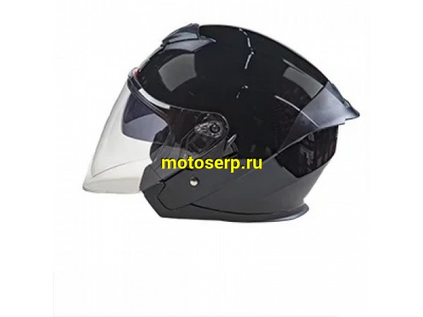 Купить  Шлем открытый  со стеклом AiM JK526  Black Glossy XL (шт) (AIM 526-001-XL купить с доставкой по Москве и России, цена, технические характеристики, комплектация фото  - motoserp.ru