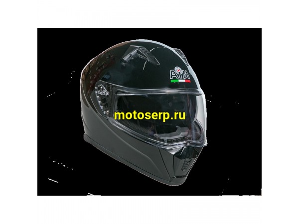 Купить  Шлем закрытый AiM JK320  Black Glossy M (шт) (AIM 320-001-M купить с доставкой по Москве и России, цена, технические характеристики, комплектация фото  - motoserp.ru