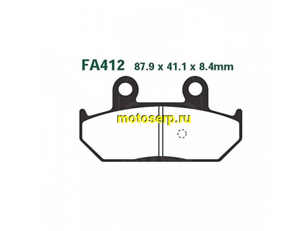 Купить  Колодки тормозные EBC SFA412HH JP SUZUKI AN250/400/650 SKYWAVE JP (компл) купить с доставкой по Москве и России, цена, технические характеристики, комплектация фото  - motoserp.ru