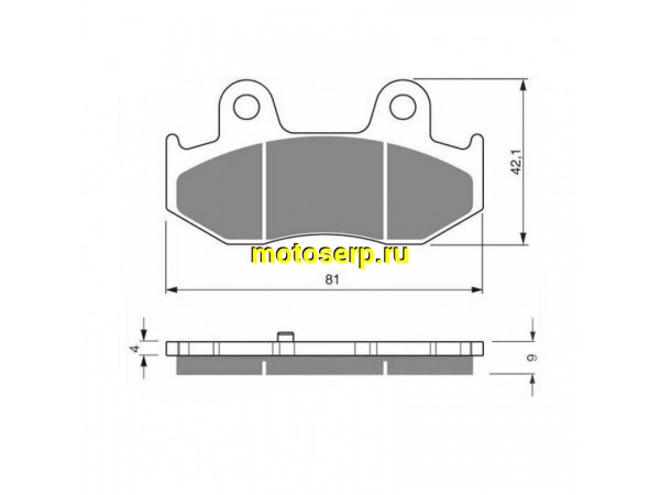 Купить  Колодки тормозные BRENTA FT 3104 Organic (EBC SFA412) SUZUKI AN250/400/650 SKYWAVE JP (компл) купить с доставкой по Москве и России, цена, технические характеристики, комплектация фото  - motoserp.ru