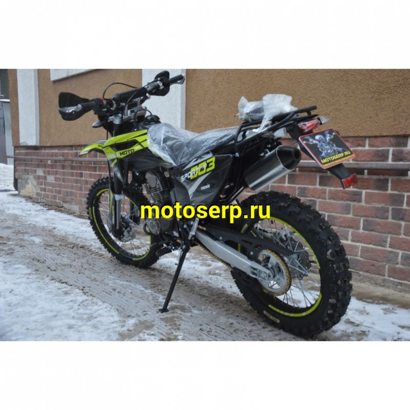 Купить  Мотоцикл Кросс/Эндуро Regulmoto Sport-003 PR PRO (4 valves) 5пер. Черный/желтый, 300сс (ЭПТС) 21/18, ZS175FMM-5, возд.охл.,диск/диск,(зал) (шт)  купить с доставкой по Москве и России, цена, технические характеристики, комплектация фото  - motoserp.ru