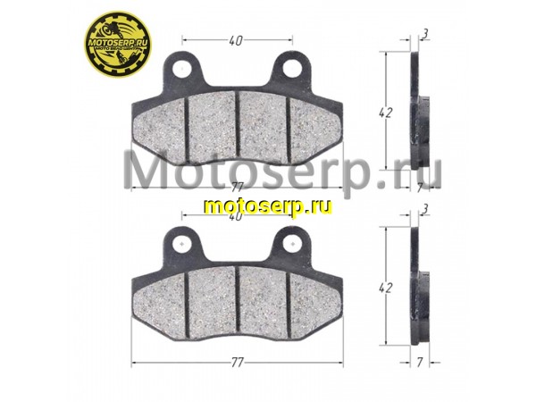 Купить  Колодки тормозные диск KAYO,TTR250-1,BSE125,Honda LEAD,RADIUM300(перед), Cobra (комп) (Велос 30.543.0540 (Велос 30.543.0020 купить с доставкой по Москве и России, цена, технические характеристики, комплектация фото  - motoserp.ru