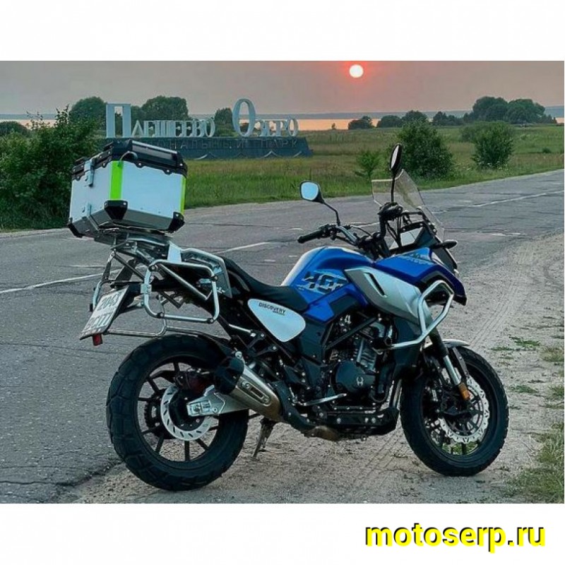 Купить  Мотоцикл внедорожный Regulmoto Discovery 400 Синий (ЭПТС) Тур-эндуро, двиг. CF, ABS , инжект., 6КПП, жидк.охлажд, видеорегистратор. без коф (шт) купить с доставкой по Москве и России, цена, технические характеристики, комплектация фото  - motoserp.ru