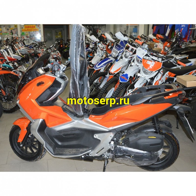 Купить  Скутер TRACER ADV 50 (Трейсер АДВ) (реплика HONDA X-ADV) 50cc  4Т, кол.13", диск./диск. (зал) (шт) 01250 (MM 47211 купить с доставкой по Москве и России, цена, технические характеристики, комплектация фото  - motoserp.ru