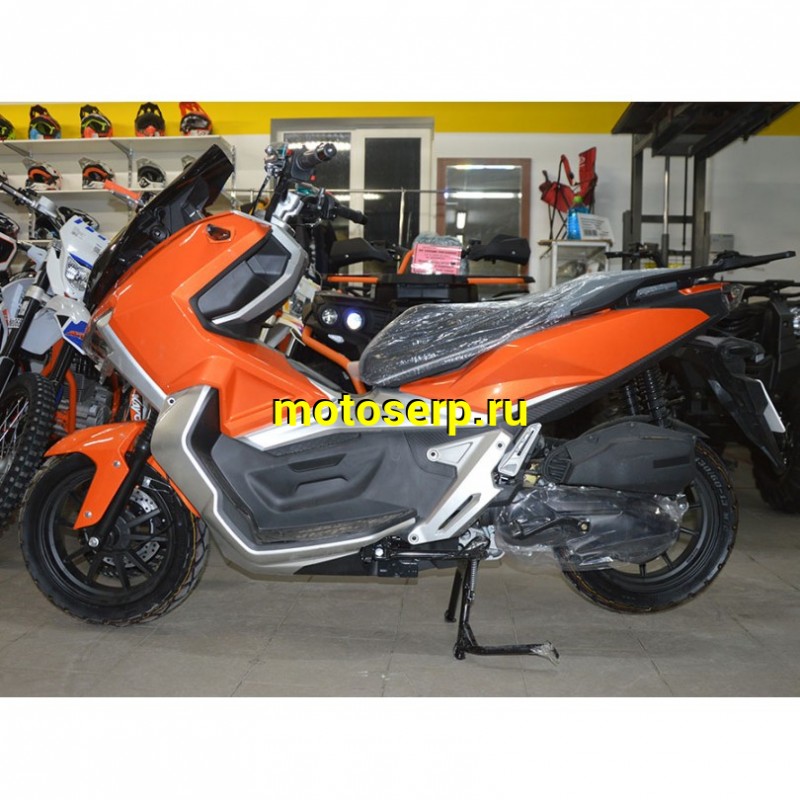 Купить  Скутер TRACER ADV 50 (Трейсер АДВ) (реплика HONDA X-ADV) 50cc  4Т, кол.13", диск./диск. (зал) (шт) 01250 (MM 47211 купить с доставкой по Москве и России, цена, технические характеристики, комплектация фото  - motoserp.ru