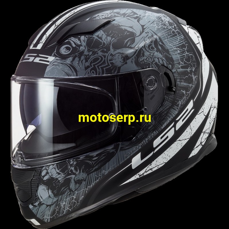 Купить  Шлем закрытый LS2 FF320 STREAM EVO THRONE Matt BlackTitanium (L) интеграл (шт) (LS2 купить с доставкой по Москве и России, цена, технические характеристики, комплектация фото  - motoserp.ru
