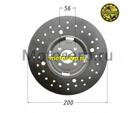 Диск тормозной задний (200x36) (отв:4x56) ATV ROCKOT HAMMER-200 (шт) (Rockot 00000434536
