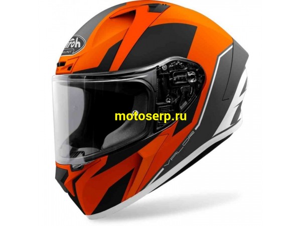 Купить  Шлем закрытый интеграл AIROH VALOR WINGS ORANGE MATT (L) (шт) (AIROH купить с доставкой по Москве и России, цена, технические характеристики, комплектация фото  - motoserp.ru