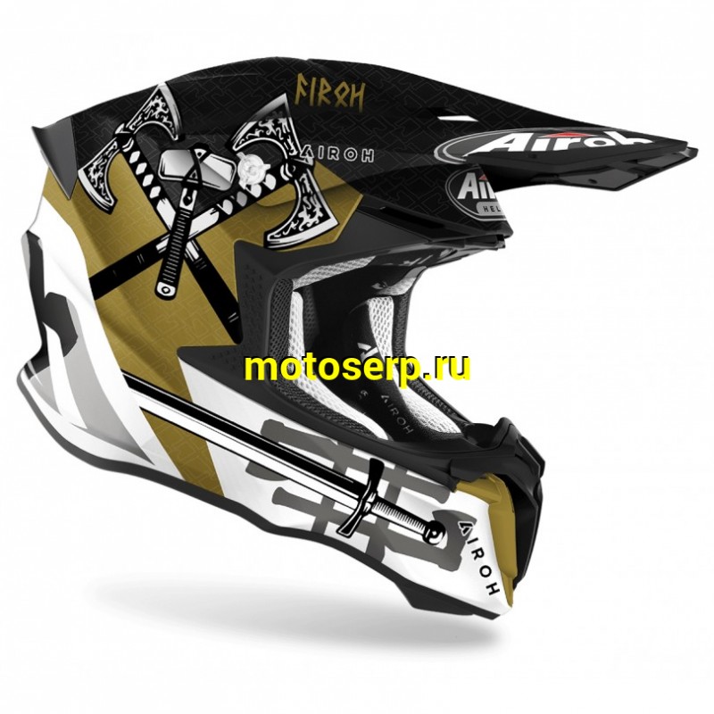 Купить  Шлем Кросс AIROH TWIST 2.0 SWORD GLOSS/MATT (S) (шт) (AIROH TW2S35 купить с доставкой по Москве и России, цена, технические характеристики, комплектация фото  - motoserp.ru