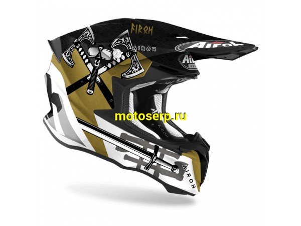Купить  Шлем Кросс AIROH TWIST 2.0 SWORD GLOSS/MATT (M) (шт) (AIROH купить с доставкой по Москве и России, цена, технические характеристики, комплектация фото  - motoserp.ru