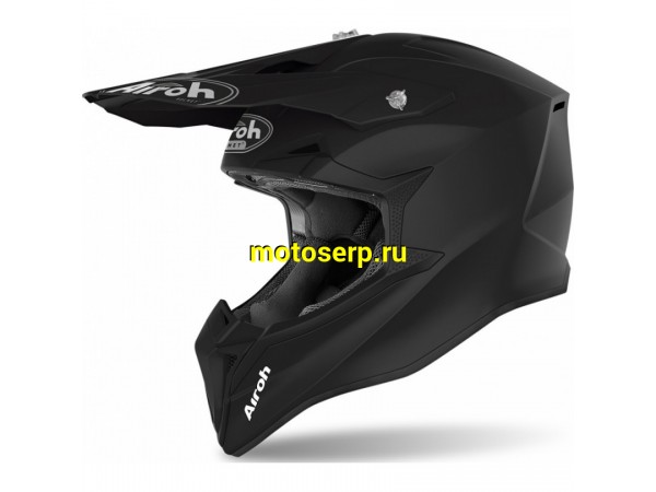Купить  Шлем Кросс AIROH WRAAP COLOR Black Matt (S) (шт) (AIROH купить с доставкой по Москве и России, цена, технические характеристики, комплектация фото  - motoserp.ru