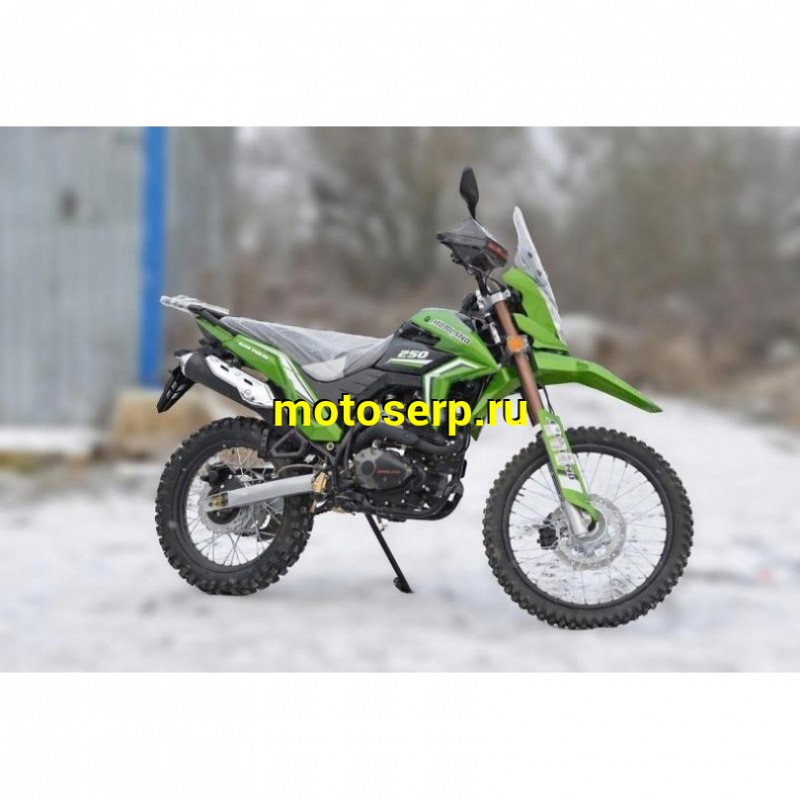 Купить  Мотоцикл внедорожный Motoland GL250 ENDURO (172FMM-5/PR250) (XL250-В) зеленый (шт) (ML 20007 (0 купить с доставкой по Москве и России, цена, технические характеристики, комплектация фото  - motoserp.ru