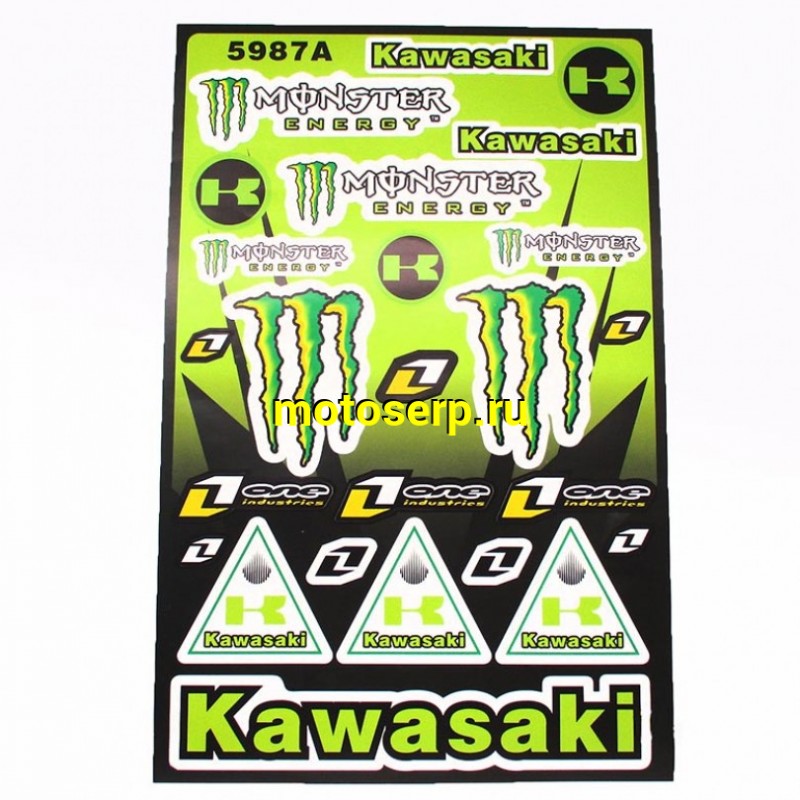 Купить  Наклейки (набор) спонсоры, KAWASAKI (28х43см) (#5987A) (шт) (MT N-670  купить с доставкой по Москве и России, цена, технические характеристики, комплектация фото  - motoserp.ru