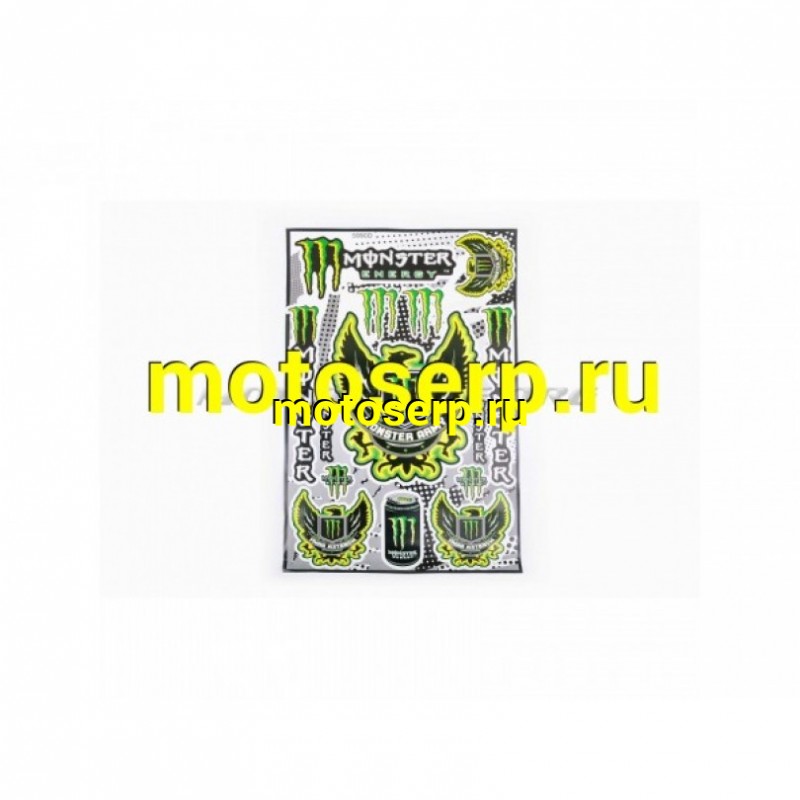 Купить  ====Наклейки (набор) спонсор MONSTER ENERGY (30х45см) (#5990D) (шт) (MT N-673 купить с доставкой по Москве и России, цена, технические характеристики, комплектация фото  - motoserp.ru