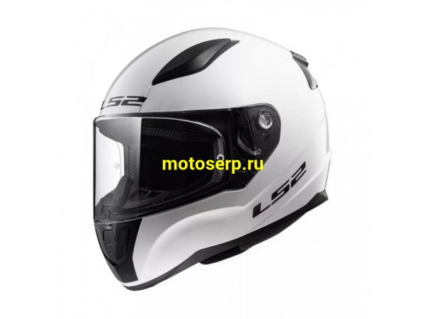 Купить  Шлем закрытый LS2 FF353 SINGLE MONO GLOSS WHITE (L) интеграл (шт) (Мир 45657 купить с доставкой по Москве и России, цена, технические характеристики, комплектация фото  - motoserp.ru