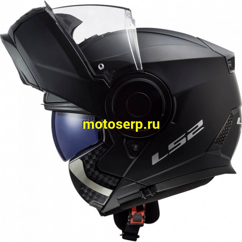 Купить  Шлем трансформер (модуляр) LS2 FF902 SCOPE SOLID Matt Black M (шт) (LS2 купить с доставкой по Москве и России, цена, технические характеристики, комплектация фото  - motoserp.ru