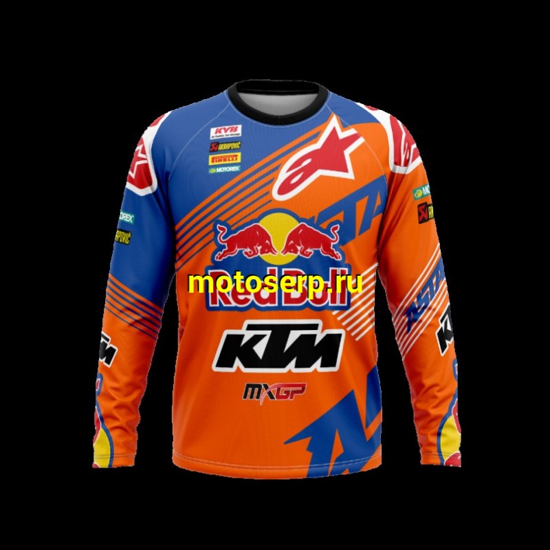 Купить  Джерси (футболка для мотокросса) V-RUS AlpineStars KTM (цвет: Red Bull (синий) (XXL) (шт) (МотоЯ купить с доставкой по Москве и России, цена, технические характеристики, комплектация фото  - motoserp.ru