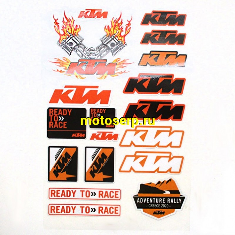 Купить  Наклейки (набор) "KTM 185" светоотражающие (19х28) (МК PKTZ 185 купить с доставкой по Москве и России, цена, технические характеристики, комплектация фото  - motoserp.ru