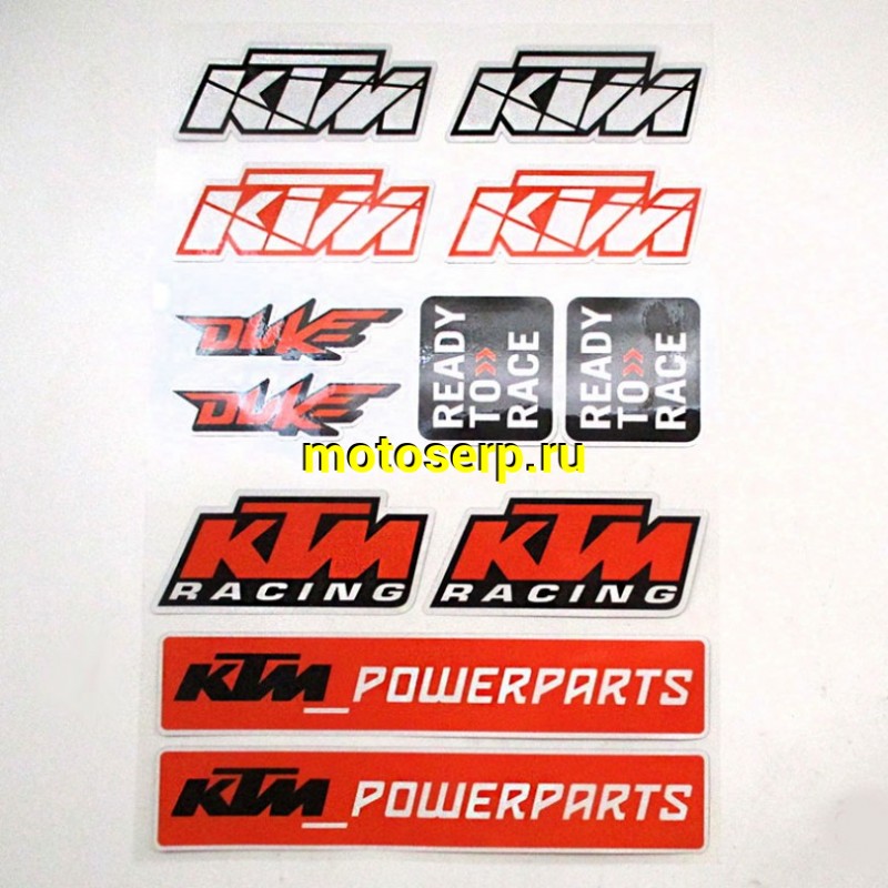 Купить  Наклейки (набор) "KTM 431" светоотражающие (19х28) (МК PKTZ 431 купить с доставкой по Москве и России, цена, технические характеристики, комплектация фото  - motoserp.ru