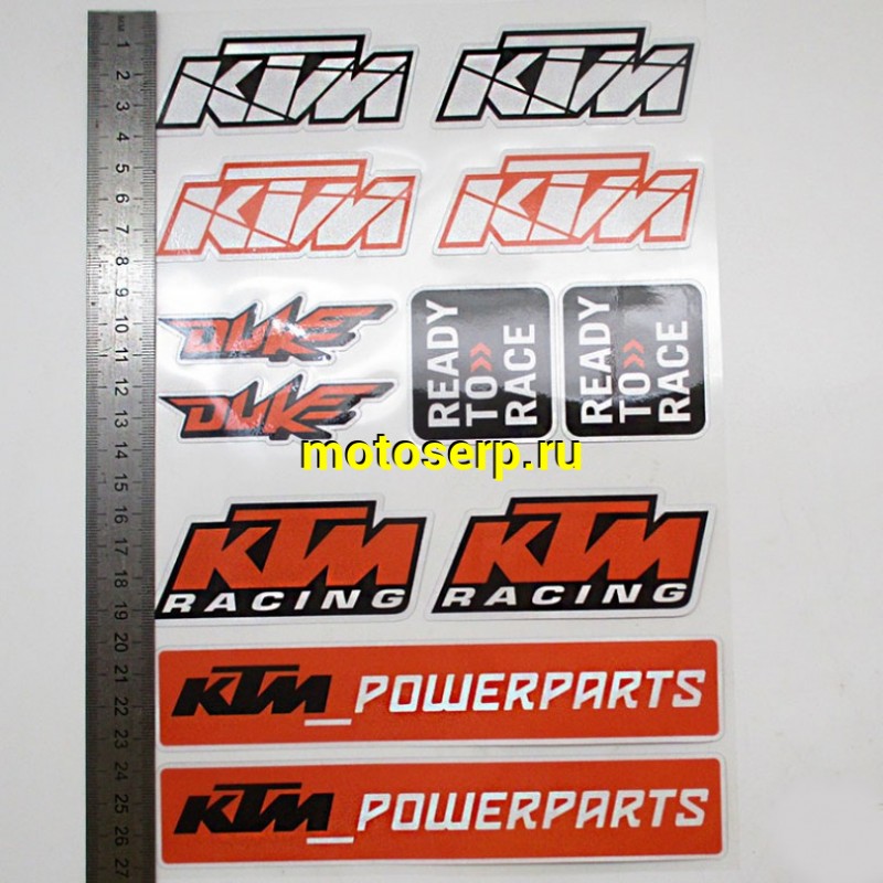 Купить  Наклейки (набор) "KTM 431" светоотражающие (19х28) (МК PKTZ 431 купить с доставкой по Москве и России, цена, технические характеристики, комплектация фото  - motoserp.ru
