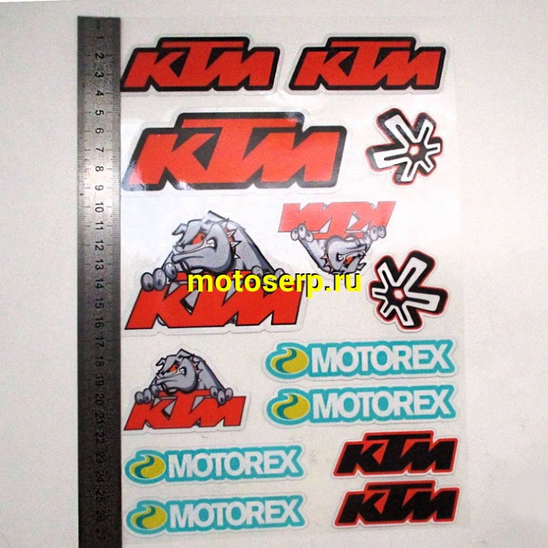 Купить  Наклейки (набор) "KTM 436" светоотражающие (19х28) (МК PKTZ 436 купить с доставкой по Москве и России, цена, технические характеристики, комплектация фото  - motoserp.ru