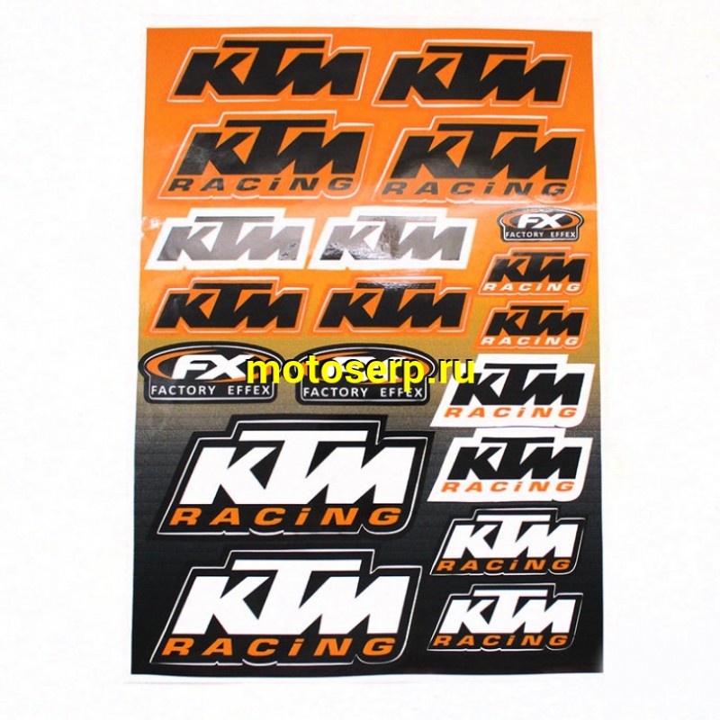 Купить  Наклейки (набор) "KTM Racing" (25х35) (МК DS 3415 купить с доставкой по Москве и России, цена, технические характеристики, комплектация фото  - motoserp.ru
