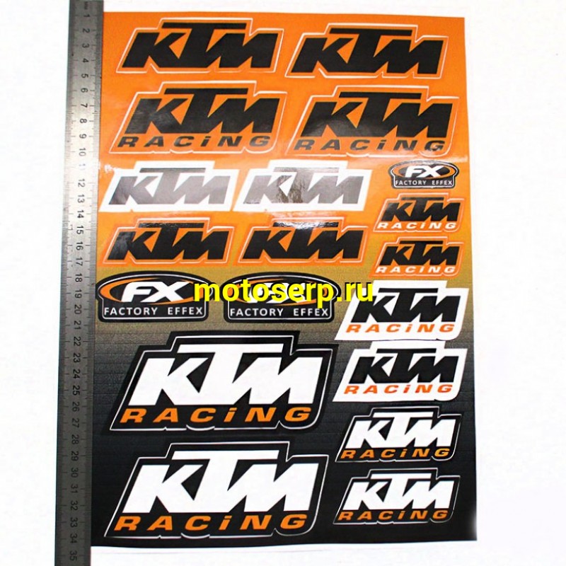 Купить  Наклейки (набор) "KTM Racing" (25х35) (МК DS 3415 купить с доставкой по Москве и России, цена, технические характеристики, комплектация фото  - motoserp.ru