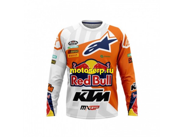 Купить  Джерси (футболка для мотокросса) V-RUS AlpineStars KTM (цвет: Red Bull (белый) (3XL) (шт) (МотоЯ купить с доставкой по Москве и России, цена, технические характеристики, комплектация фото  - motoserp.ru