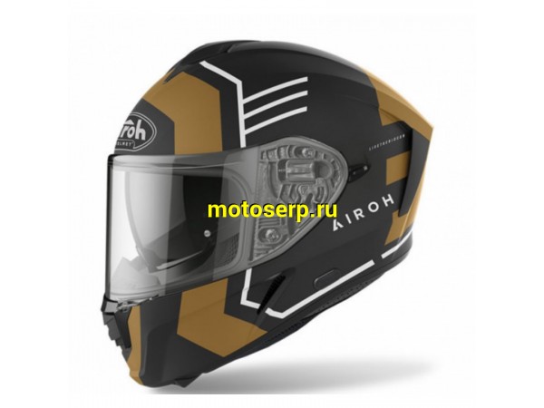 Купить  Шлем закрытый интеграл AIROH SPARK THRILL GOLD MATT (XL) (шт) (AIM AI36A13SPATGC-XL купить с доставкой по Москве и России, цена, технические характеристики, комплектация фото  - motoserp.ru
