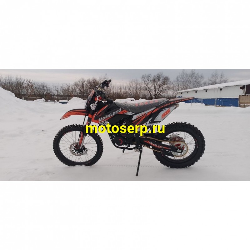 Купить  Мотоцикл Кросс/Эндуро Motoland 250 CRF (спортинв), 21/18,  250сс, 172FMM, 4 такт.,5 перед.,диск. торм. оранжевый (шт) (ML 19907 купить с доставкой по Москве и России, цена, технические характеристики, комплектация фото  - motoserp.ru