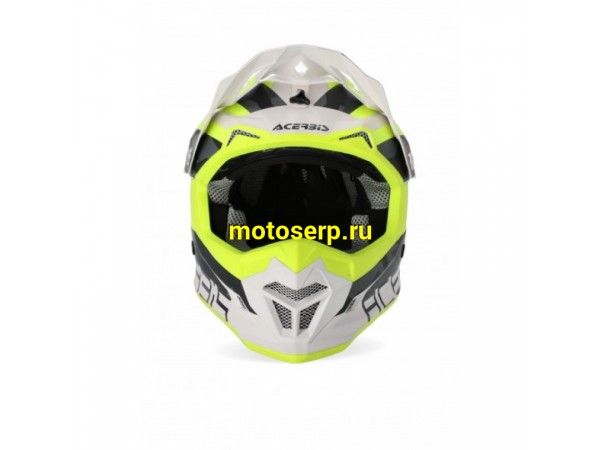 Купить  Шлем Кросс ACERBIS PROFILE 4 Fluo-Yellow/White (L)  (шт)  (Progasi 0022821.455.066 купить с доставкой по Москве и России, цена, технические характеристики, комплектация фото  - motoserp.ru