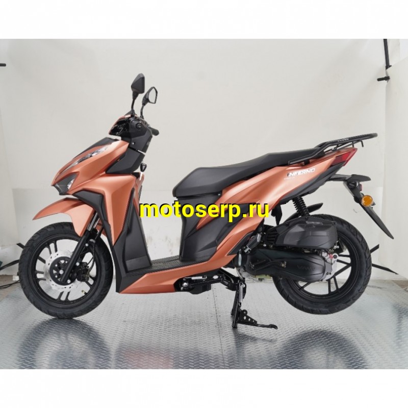 Купить  Скутер VENTO INFERNO NEW (Венто Инферно) 50cc; 1,5 мест, 2 амортиз, 4Т,  (replica Honda Click) диск/диск, кол. 14"/14" (шт) 01700 (Vento (ФОТО купить с доставкой по Москве и России, цена, технические характеристики, комплектация фото  - motoserp.ru