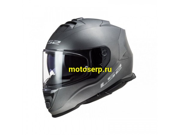 Купить  Шлем закрытый LS2 FF800 STORM solid Matt Titanium (XL) интеграл (шт) (LS2 купить с доставкой по Москве и России, цена, технические характеристики, комплектация фото  - motoserp.ru