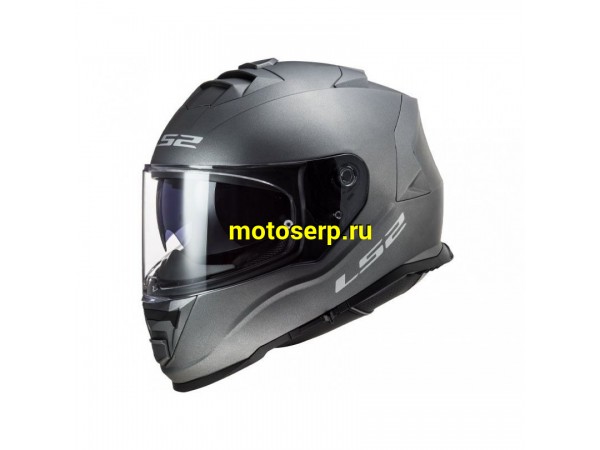Купить  Шлем закрытый LS2 FF800 STORM solid Matt Titanium (XXL) интеграл (шт) (LS2 купить с доставкой по Москве и России, цена, технические характеристики, комплектация фото  - motoserp.ru