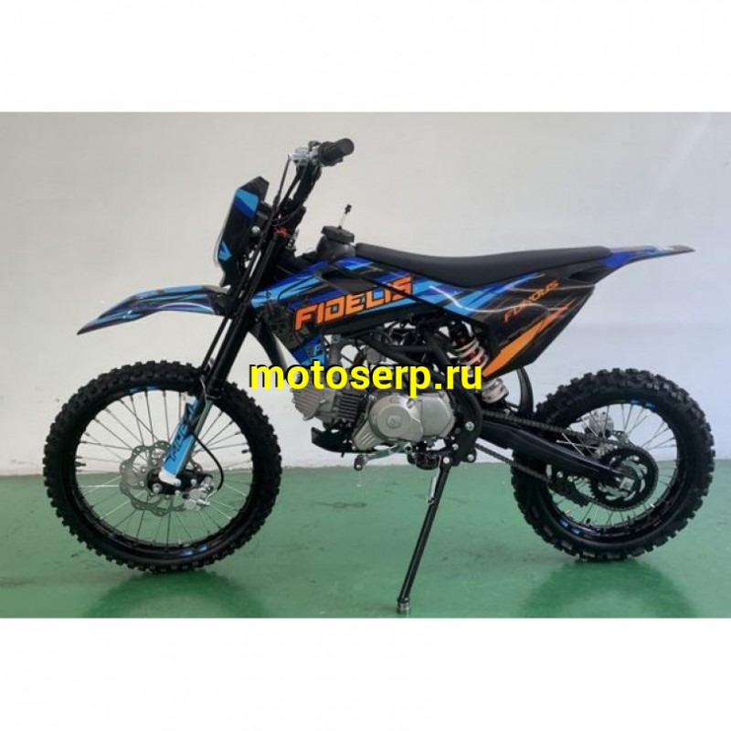 Купить  Питбайк Fidelis Furious 150 (YX1P60FMJ) (спортинв), 19/16 ,4T, 150сс, электро/кикстар., вилка перев., диск/диск (шт) (ТехМаркет купить с доставкой по Москве и России, цена, технические характеристики, комплектация фото  - motoserp.ru
