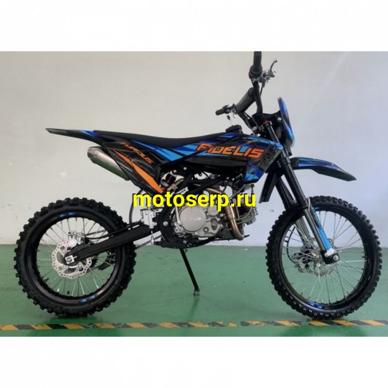 Купить  Питбайк Fidelis Furious 150 (YX1P60FMJ) (спортинв), 19/16 ,4T, 150сс, электро/кикстар., вилка перев., диск/диск (шт) (ТехМаркет купить с доставкой по Москве и России, цена, технические характеристики, комплектация фото  - motoserp.ru