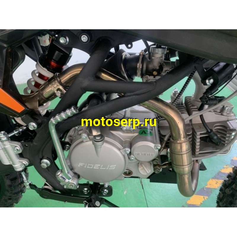 Купить  Питбайк Fidelis Furious 150 (YX1P60FMJ) (спортинв), 19/16 ,4T, 150сс, электро/кикстар., вилка перев., диск/диск (шт) (ТехМаркет купить с доставкой по Москве и России, цена, технические характеристики, комплектация фото  - motoserp.ru