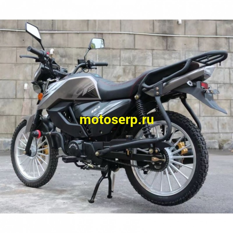 Купить  Мопед Regulmoto Alpha (RM-5) Черный 4Т; 50cc;  колеса 17/17"литые; 4пер, диск/диск, LED фара, USB-порт (шт) 01250 (ФОТО купить с доставкой по Москве и России, цена, технические характеристики, комплектация фото  - motoserp.ru