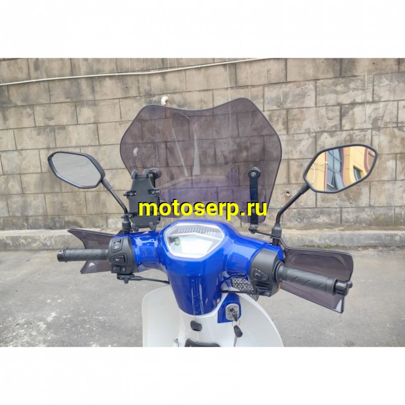 Купить  Мопед Millenium ZS50-E 50сс 4Т, реплика  HONDA SUPER CUBE, диск/бар. 17" багажн, спинка, стекло. (шт) 0110 (MM  купить с доставкой по Москве и России, цена, технические характеристики, комплектация фото  - motoserp.ru