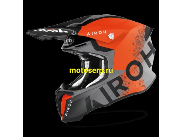 Купить  Шлем Кросс AIROH TWIST 2.0 BIT ORANGE MATT (M) (шт) (AIROH купить с доставкой по Москве и России, цена, технические характеристики, комплектация фото  - motoserp.ru