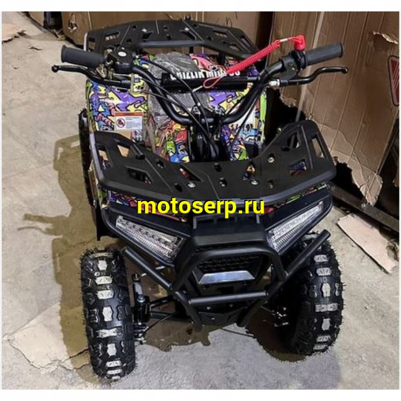 Купить  . 50cc Квадроцикл Минивездеход MOTAX GRIZLIK MIDI ES BW (шт) (ФОТО купить с доставкой по Москве и России, цена, технические характеристики, комплектация фото  - motoserp.ru