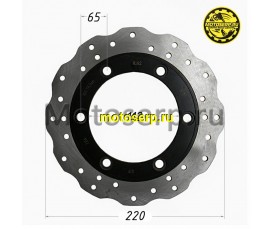 Диск тормозной задний (220x112) (отв:6x65) LIFAN KPV 150 (шт) (LIFAN TJB66311A0B01