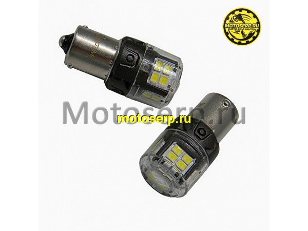 Купить  Лампа фары LED P21/5W (12V, 650Lm) светодиодная (BAY15D) (пара)  (Альт O-P21W купить с доставкой по Москве и России, цена, технические характеристики, комплектация фото  - motoserp.ru