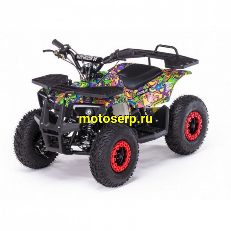 Купить  . 50cc Квадроцикл Минивездеход MOTAX GRIZLIK MINI ES 2Т (комплект запчастей для сборки) 50сс; электростарт; 6" (шт) (ФОТО купить с доставкой по Москве и России, цена, технические характеристики, комплектация фото  - motoserp.ru