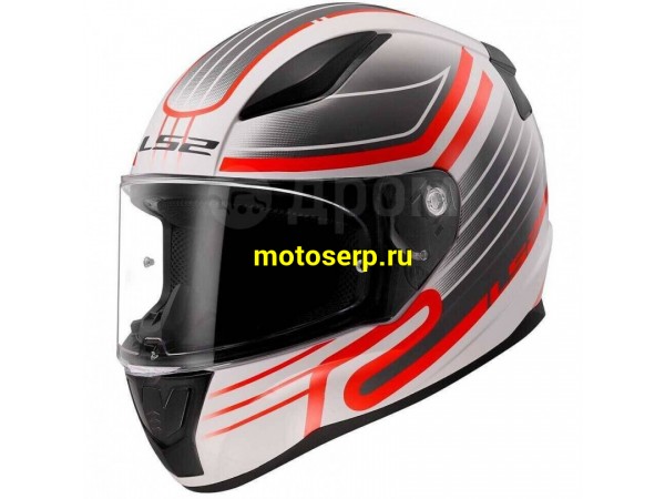 Купить  Шлем закрытый LS2 FF353 RAPID 2 CIRCUIT White Red (XXL) интеграл (шт) (LS2 купить с доставкой по Москве и России, цена, технические характеристики, комплектация фото  - motoserp.ru