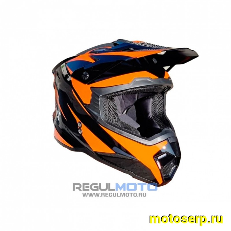 Купить  Шлем Кросс KIOSHI Holeshot 801 черный/желтый р-р XL  (шт) (Regul 305200-9 купить с доставкой по Москве и России, цена, технические характеристики, комплектация фото  - motoserp.ru
