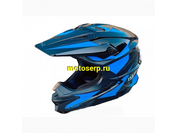 Купить  Шлем Кросс KIOSHI Holeshot 801 черный/синий р-р XL (шт) (Regul 305200-14 купить с доставкой по Москве и России, цена, технические характеристики, комплектация фото  - motoserp.ru