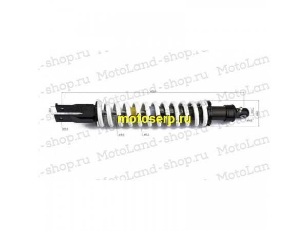 Купить  Амортизатор задний (L-480mm,D-10mm,d-10mm) (шт) (ML 13500 купить с доставкой по Москве и России, цена, технические характеристики, комплектация фото  - motoserp.ru
