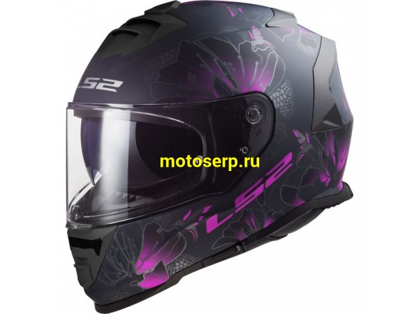 Купить  Шлем закрытый LS2 FF800 STORM II BURST Matt Black Pink (L) интеграл (шт) (LS2 купить с доставкой по Москве и России, цена, технические характеристики, комплектация фото  - motoserp.ru